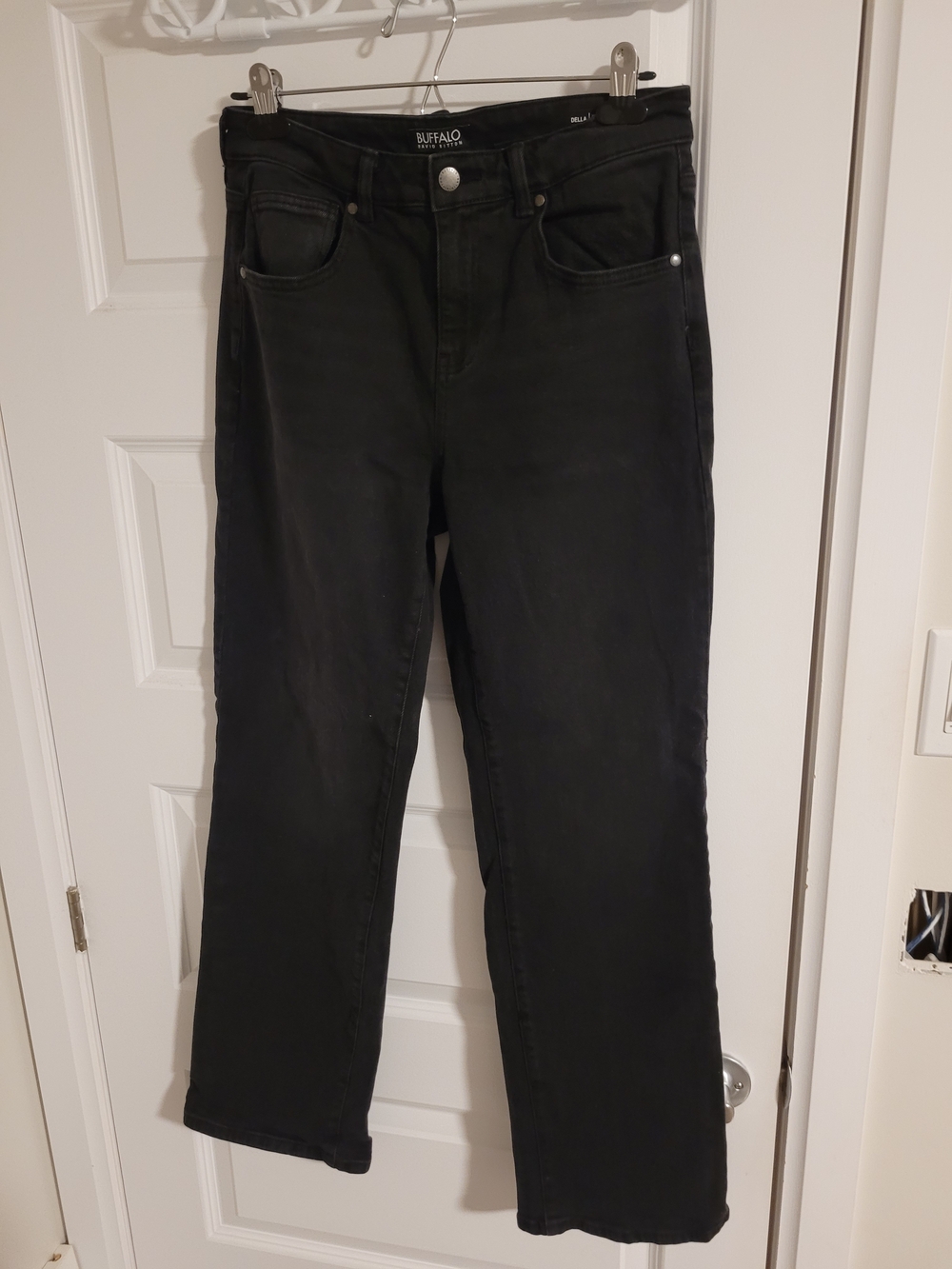 Buffalo David Bitton Black Straight-Leg Women's Jeans